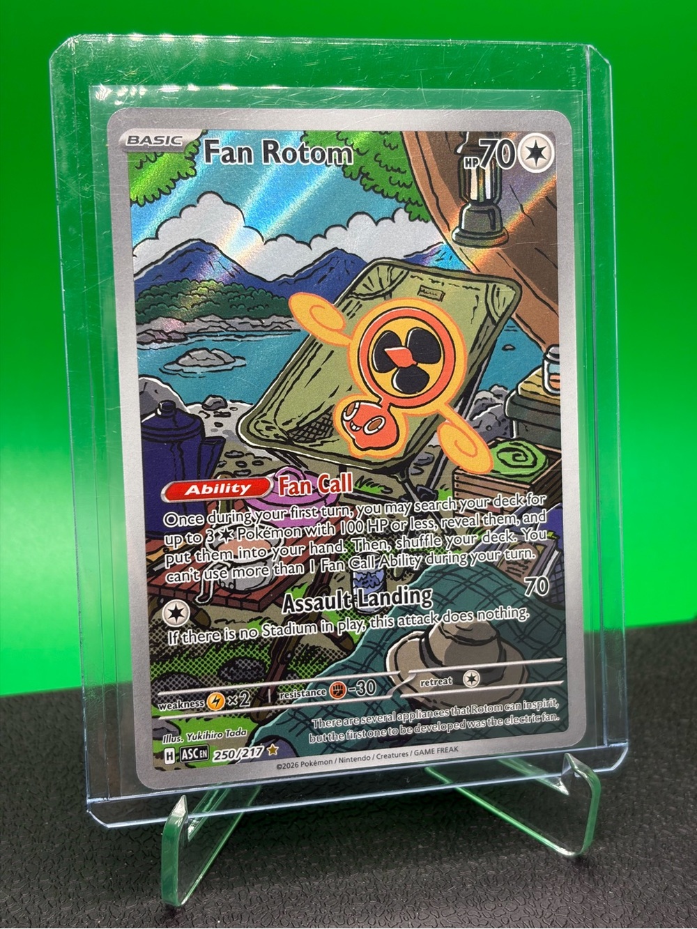 Illustration Rare Fan Rotom Pokemon Card